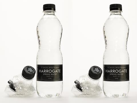 Harrogate Spring Water rPET bottle
