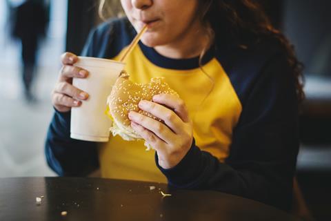 junk food burger obesity