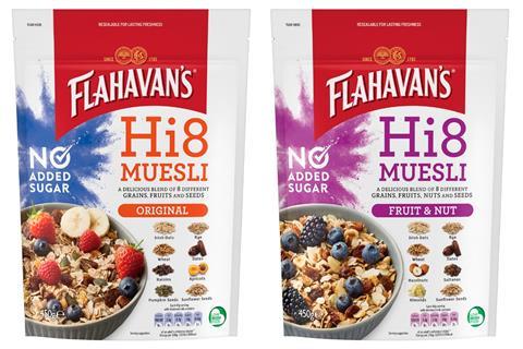 Flahavan's Hi8 muesli range