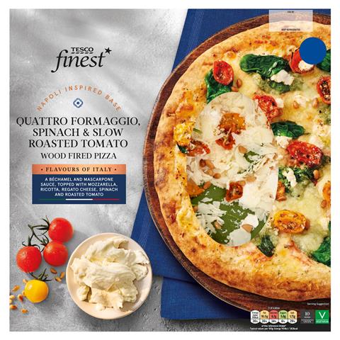 Tesco_Finest_Quattro_Formaggio__Spinach___Slow_Roasted_Tomato_Wood_Fired_Pizza_392g