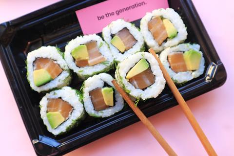 Planet Organic Ima vegan salmon sushi2 WEB