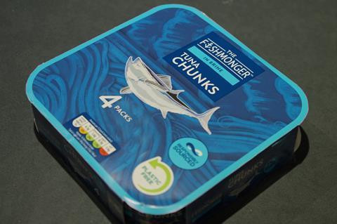 aldi cardboard tuna packaging