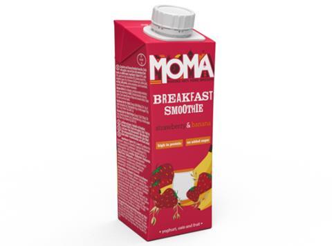 Moma Breakfast Smoothie, strawberry & banana