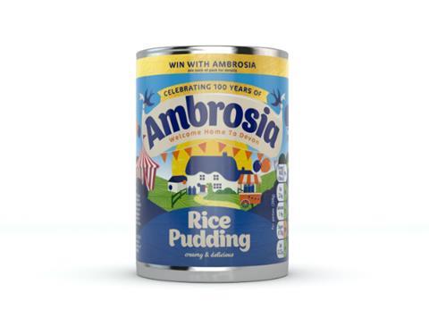 Ambrosia rice pudding centenary can