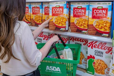 Asda shopper cereal basket