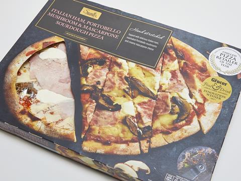 Aldi Italian ham Sourdough Pizza_0001