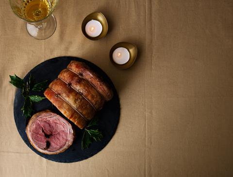 Heritage Lamb Saddle Rolled With Rosemary, Black Garlic & Lemon 