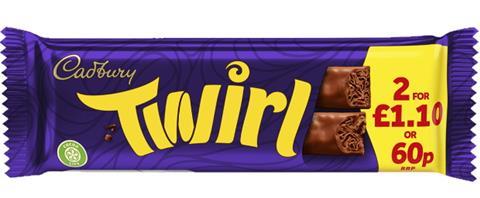 Cadbury Wispa Twirl PMP £1.10