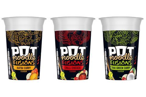 Pot Noodle Fusions range