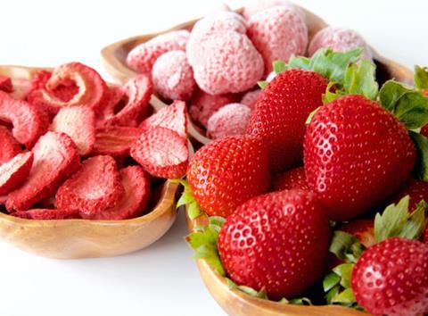 Freeze dried strawberries