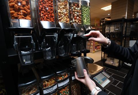 thorntons budgens refill dispensers