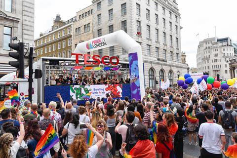 Tesco Pride Float