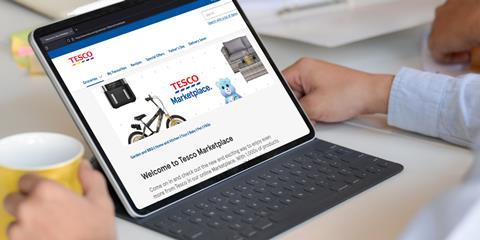 tesco marketplace mockup