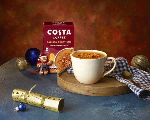 Barista Creations Gingerbread Latte Mixes Sachets_Costa Coffee_Festive 2024