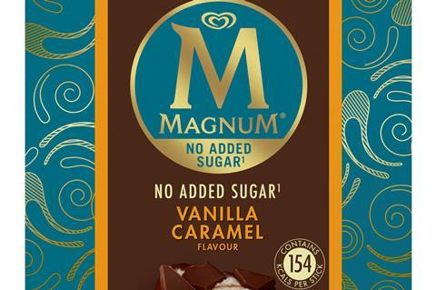 magnum no added sugar vanilla caramel
