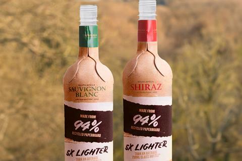Aldi Frugal paper wine bottles sustainability