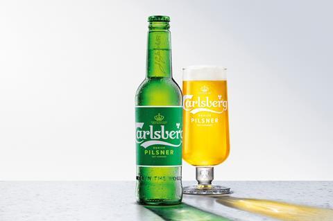 Carlsberg Pilsner Bottle & Glass