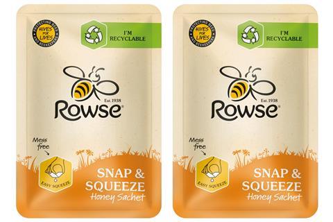 Rowse paper honey sachet