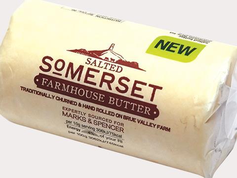 own label 2015, butter and spread, m&s farmhouse