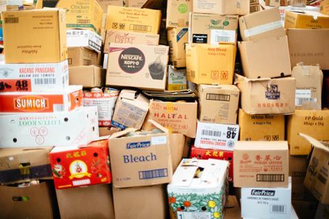 food boxes stock