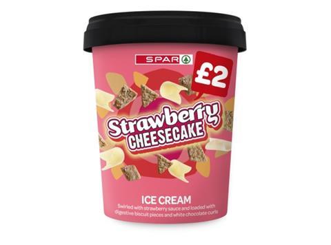 Spar Strawberry Cheesecake Ice Cream