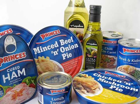 Princes oils, canned meat and fish lines have been culled