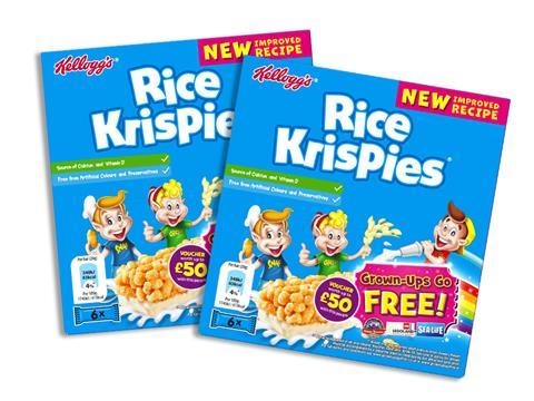 kelloggs milk and cereal bar, rice krispies variant