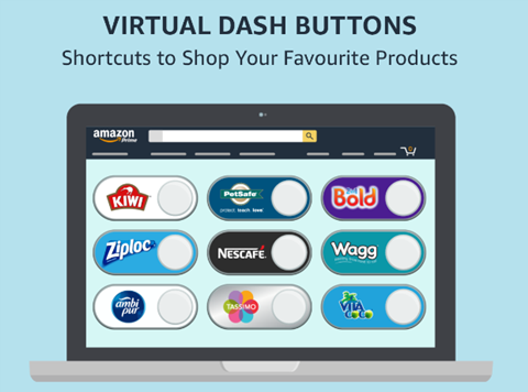 Virtual Dash Buttons web