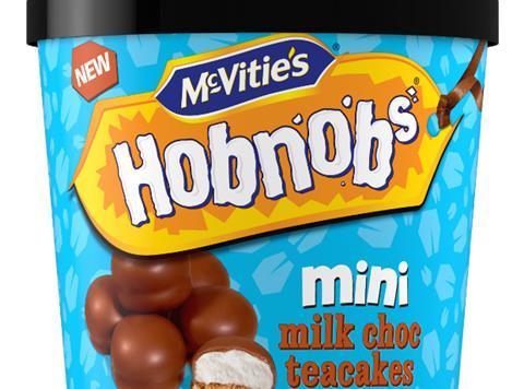 McVitie's sharing tub, Hobnobs Mini Milk Choc Teacakes 