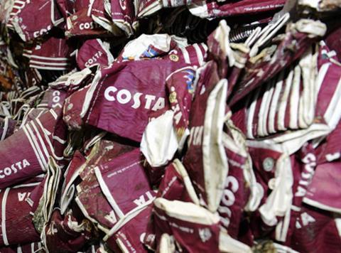 costa cups recycling