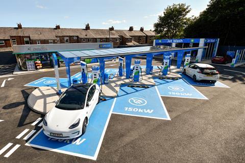 MFG's First EV Only Forecourt Opens In Stretford, Manchester