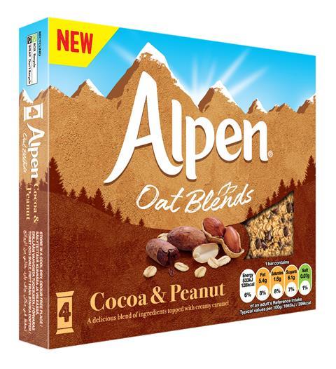 Alpen Oat Blends Cocoa and Peanut 2D_AngledView