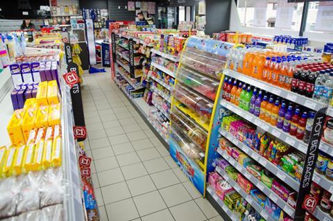 convenience store soft drinks confectionery aisle