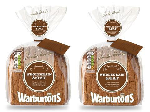 Warburtons wholegrain bread loaf
