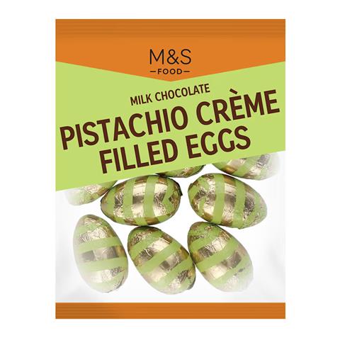 Pistachio Creme Filled Eggs
