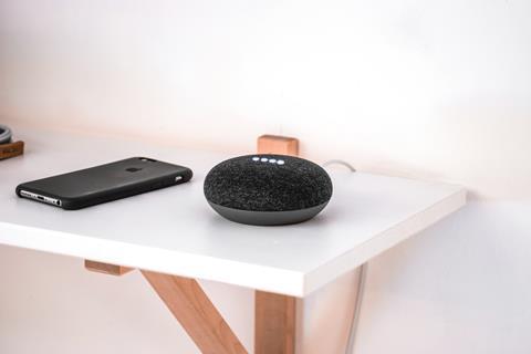 google dot voice command smart speaker