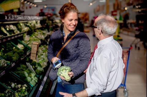 tesco customer shopper and staff