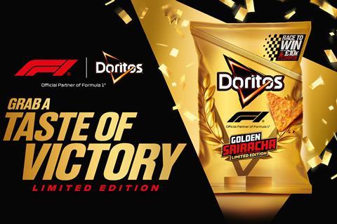 Doritos Golden Sriracha tortilla chips