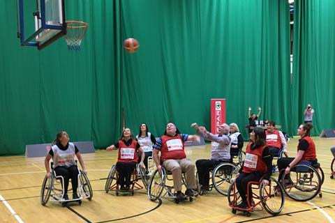 2 Wheelchair basketball game