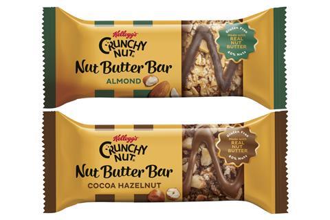 Kellogg's Crunchy Nut Nut Butter Bars