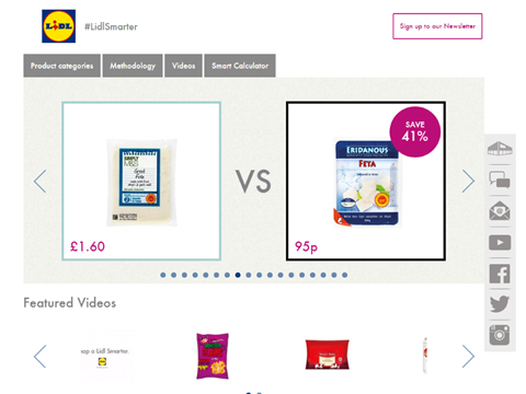 Lidl Smarter website