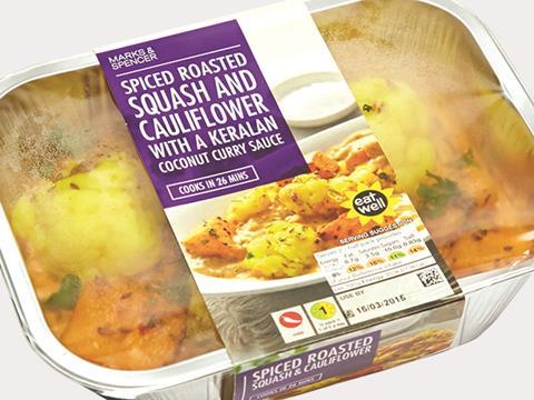 own label 2015, chilled ready meals, M&S curry 