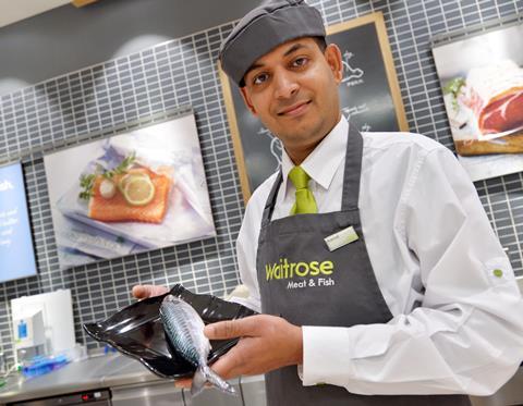 Waitrose fresh fish counter