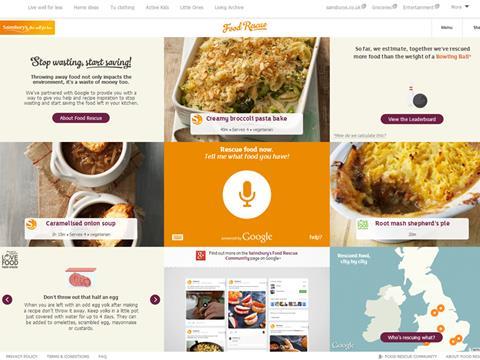 Sainsbury's food rescue