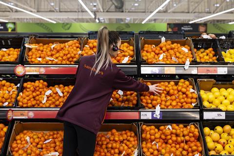 Sainsbury’s Strategy with a  worker