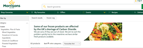  CO2 warning regarding frozen food on Morrisons website_not resized properly