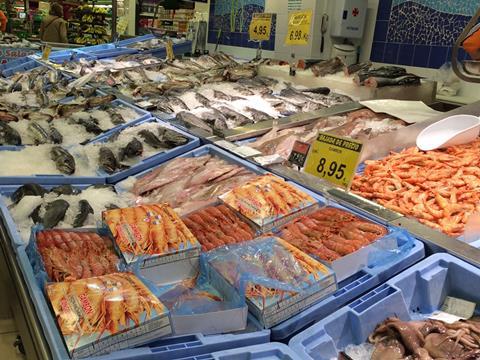 Fish counter at Mercadona