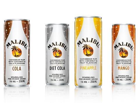 Pernod Ricard refreshes look of Malibu premix range, News