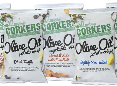 Corkers Olive Oil crisps