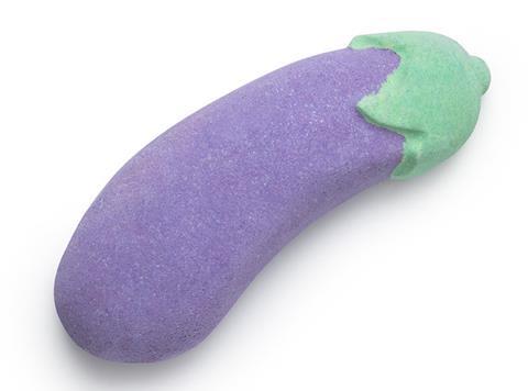 lush aubergine bath bomb